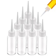10pcs 50ml Plastic Squeeze Bottles Glue Bottles Precision Tip Applicator Bott