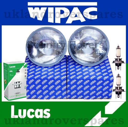 CLASSIC MINI HEADLIGHT KIT- QUADOPTIC HEADLIGHTS, BOWLS & H4 +100% (No Pilot) - 第 3/6 張圖片