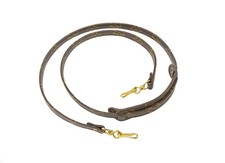 Authentic Louis Vuitton Monogram Shoulder Strap PVC Canvas Leather Brown Gold