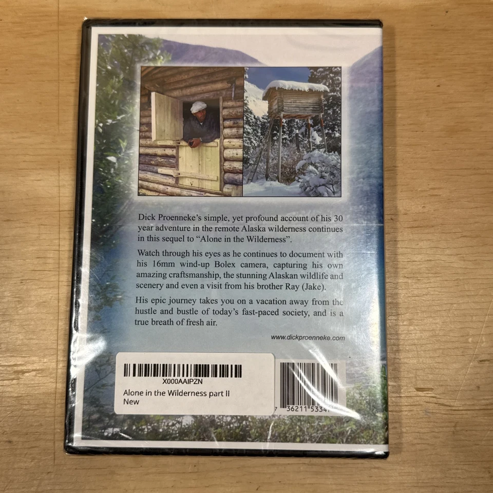 NEW - Alone in the Wilderness Part 2 II DVD PBS Alaska Bob Swerer Proenneke - Image 2 of 3