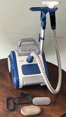 Rowenta Precision Valet Garment Steamer 1550W GS 6030 W Attachments TESTED WORKS