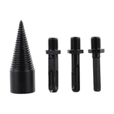 4pcs Firewood Drill Bit Set for Drill Log Splitting Screw Driver