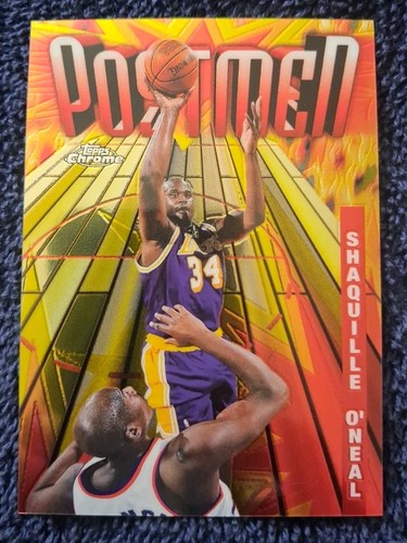 Shaquille O'Neal Topps Chrome 98-99 Season's Best Positively Charged SB21 Lakers