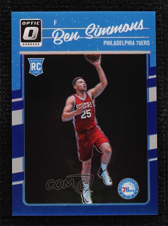 2016-17 Panini Donruss Optic Blue Prizm 18/49 Ben Simmons #151 m5i