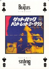The Beatles Get Back Singles Card 1990s Japanese Topps 8 of Clubs