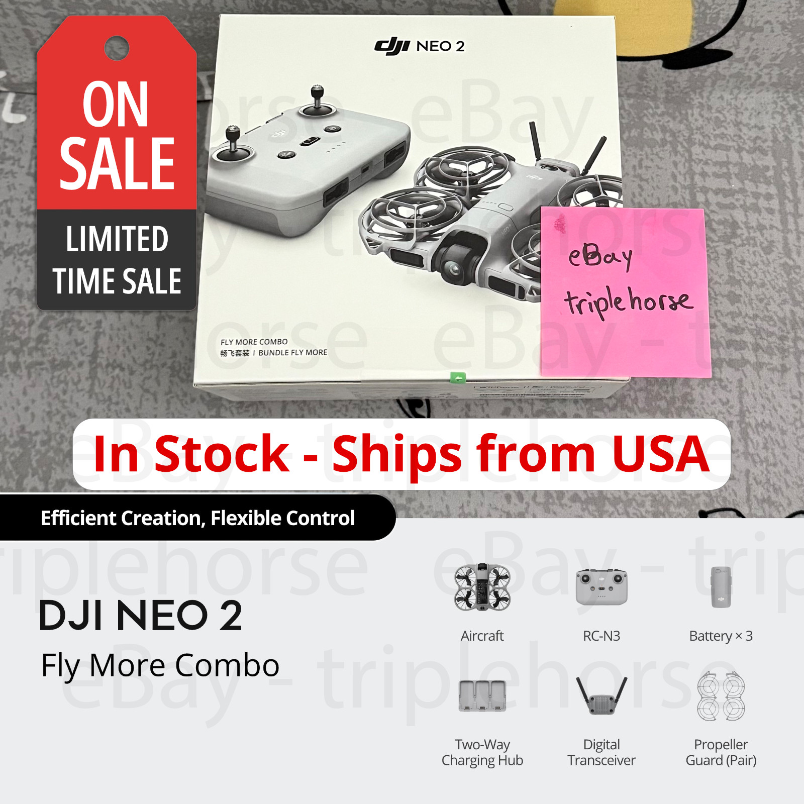 🔥 DJI Neo 2 Fly More Combo (RC-N3 + 3 Battery) 🔥 FREE 2 DAY ✈️ FROM USA TODAY