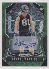 2019 Panini Prizm Rookies Green Scope 53/75 Kahale Warring #394 Auto s3g