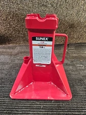 Sunex 1522A Pin Type 22 Ton Load Capacity Ratcheting Jack Stand, Red