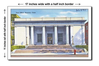 Connecticut 1940s - Post Office, Ansonia, Conn. - 11x17 Poster