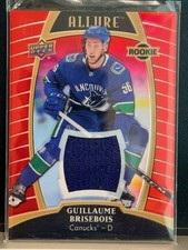 2019-20 Upper Deck Allure - Rookies Guillaume Brisebois #63 Red Rainbow Jerseys
