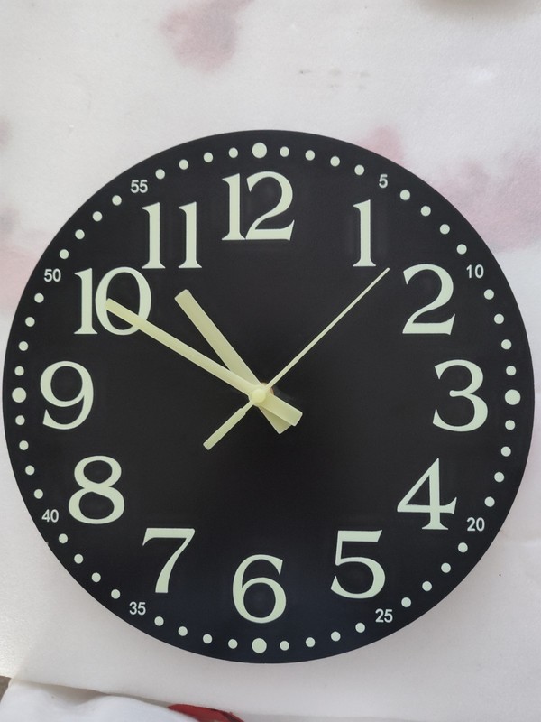 Fluorescent Glow Detail Wall Clock
