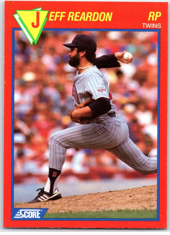 #24 Jeff Reardon Minnesota Twins 1989 Score 100 Superstars MLB Baseball Card