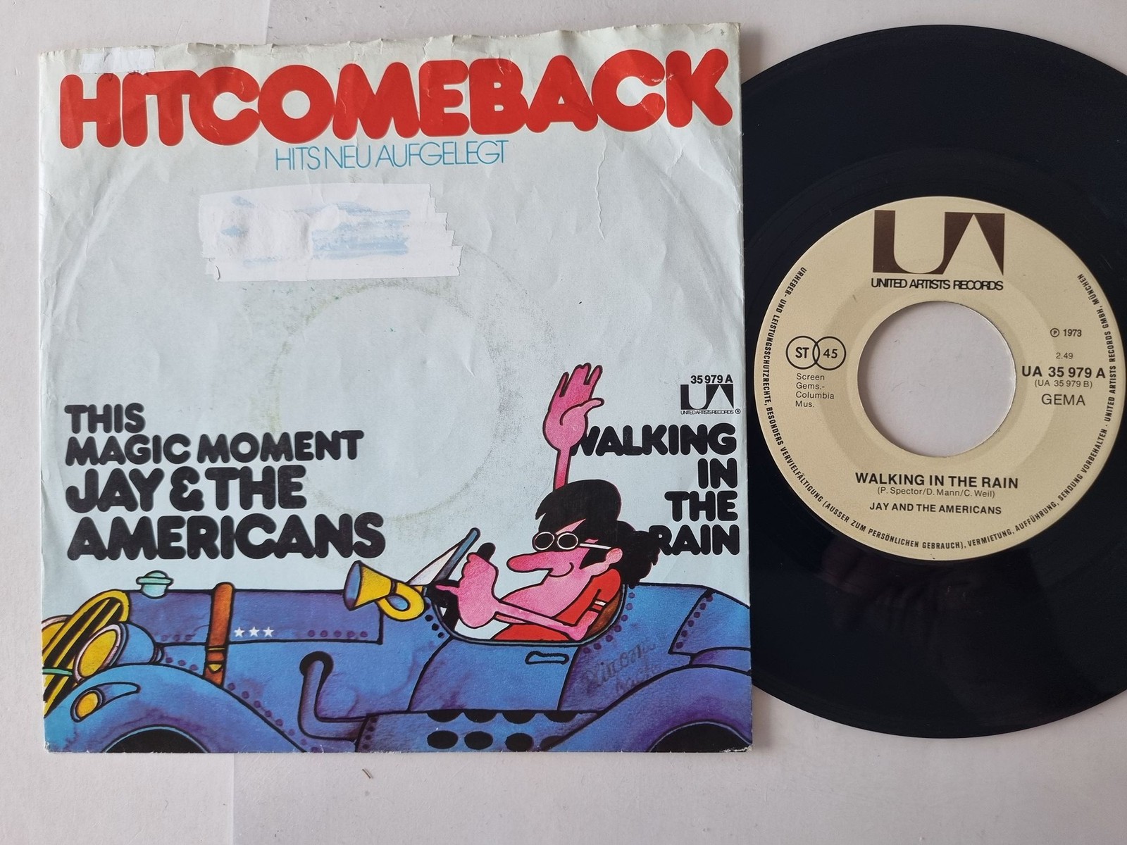 Jay & The Americans - This Magic Moment / Walking In The Rain 7'' Vinyl Germany