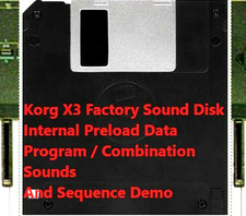 Factory Restore Floppy Disk Sounds for Korg X3 Synth Also Works for Korg i2 / i3