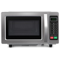 electriQ Freestanding 25L 1000W Flatbed Commercial Style Microwave Silver