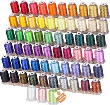 63 Colors 100 Polyester Machine Embroidery Thread 550yd with ...