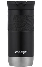 Image of Contigo Byron Snapseal Stainless Steel Travel Mug Thermal Flask Black 470ml