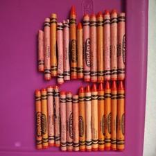 Crayola Crayon Red Orange Mixed Lot Of 20  7 extras