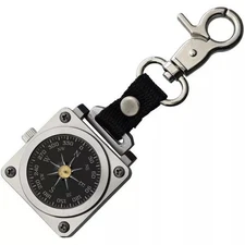 Marbles Survival Compass With Attachment Clip Stainless-Steel Case - MR671 K308B