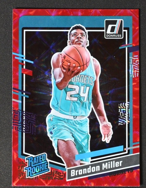 Brandon Miller 2023-24 Panini Donruss Rated Rookie International Red #226
