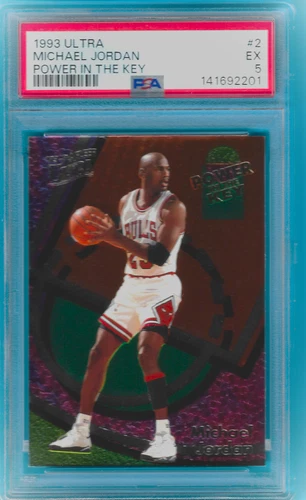 1993 Ultra Power In The Key Power In The Key #2 Michael Jordan PSA 5