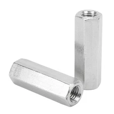 5 Pcs Hex Coupling Nut M12x1.75 L60mm 304 Stainless Steel Hex Coupling