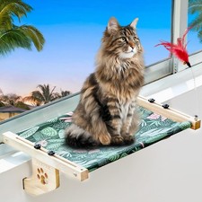 Cat Sill Window Perch Sturdy Hammock Seat Window Seat with Cooling Mat for La...