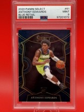2020 Panini Select #61 Anthony Edwards Blue Retail RC PSA 10  Timberwolves