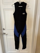 Warmers Men's Sleeveless Full-Length Wetsuit Front Zip Ankle Zips Size S