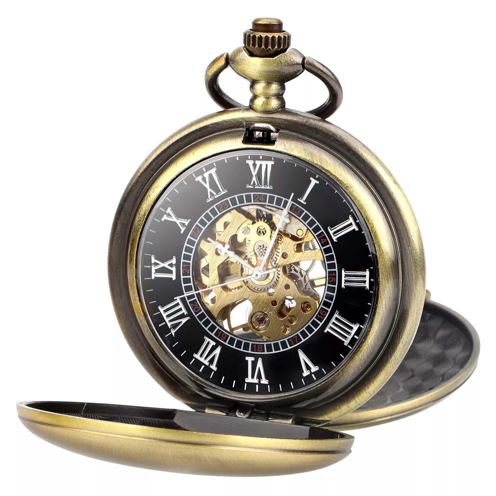 Mechanical Vintage Pocket Watch With long-lasting durability and wear resistance