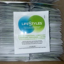 100 Lifestyles Personal Liquid Lubricant Premium Lube 4.5g Men, Women