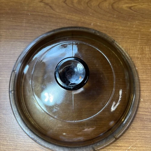 Pyrex Amber Lid- 36 Pyrex V1C- Vision Corning Ware Replacement 6.5 Inch
