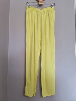 BA&SH: GELBE WEITE ENTSPANNUNGSHOSE YELLOW BEACH PANT 