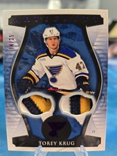 Torey Krug Artifacts Purple /25 Dual 3 Color Patch 54