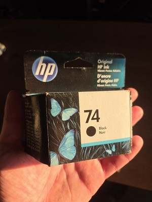 Original HP Inc Vibrant. Precise. Reliable. Black Ink (74) Cartridge New In Box