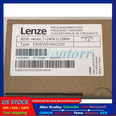 Lenze E82EV251_2C200 Frequency Inverter 8200 Vector E82EV251K2C200 US Seller NEW