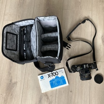 MINOLTA X-700 MPS SRL Filmkamera schwarz MD ROKKOR 50mm f/1.7 Objektiv u. Tasche