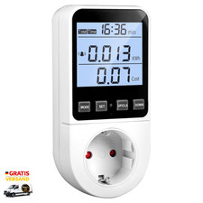 Stromzähler Steckdose 8 Modi Energiekostenmessgerät Wattmeter