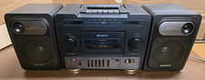 Sony CFS-1030 Boombox AM/FM Radio Cassette Recorder Detachable Speakers 5Band EQ