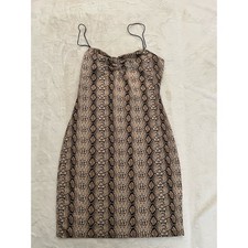 Urban Outfitters Women’s Medium Brown Sleeveless Short Mesh Lined Dress