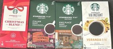 40 Packets of Starbucks Via Instant Coffee Bundle - Christmas, Blonde  More 
