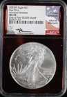 2024-P Silver Eagle NGC MS70 Mercanti Signed Star Privy Advance Releases