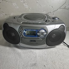 Jwin Jx-CD742 Portable Stereo Gray CD-Casette-Radio, With Cord