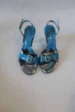 Womens Dolce & Gabbana Blue, Multi Print Slin...