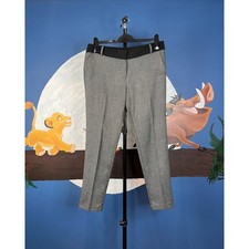 Warehouse Grey Tailored Cigarette Trousers – UK 12 – Excellent Used Condition