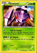 Genesect 10/101 Rare Plasma Blast LP Pokemon Card