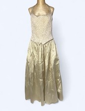 Vintage gold 11/12 gunne sax Jessica McClintock Golden Corset Ball gown