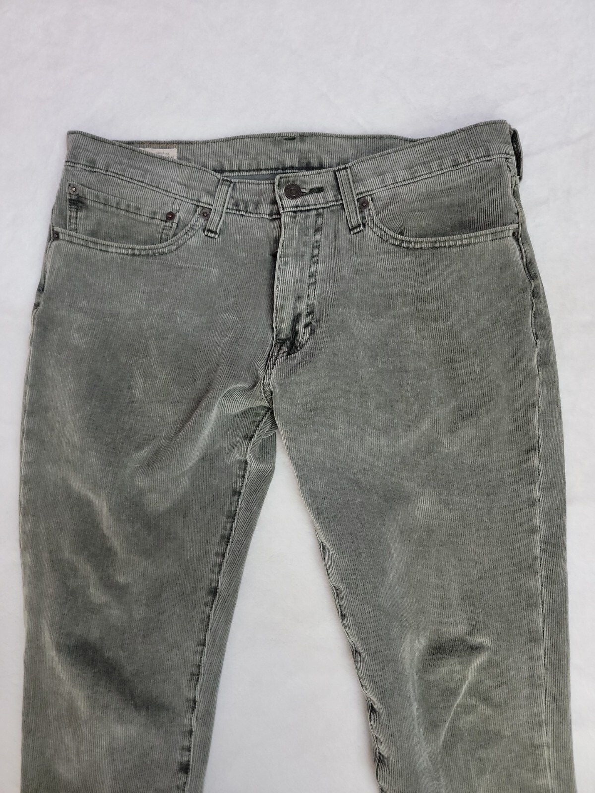 Levi's 511 Premium Big E Gray Corduroy Pants Size 34x32 #P1 thumbnail 2