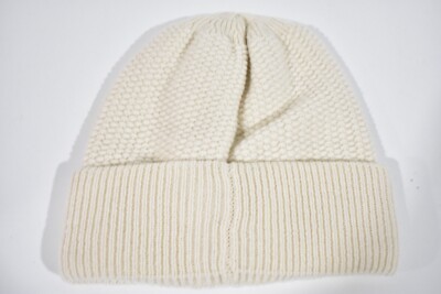Chanel 23A Ivory Knit Cashmere Black CC Logo Fold Over  display picture 3