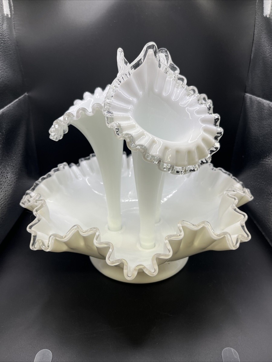 Fenton Silver Crest 4 Pc. Elegant Epergne | eBay
